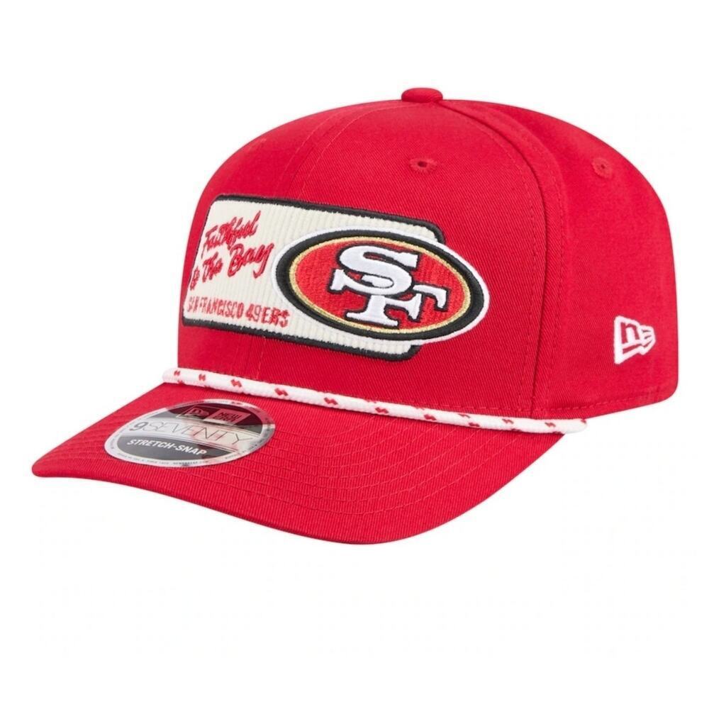 Men's San Francisco 49ers New Era Scarlet Chant 9SEVENTY Stretch-Snap Hat